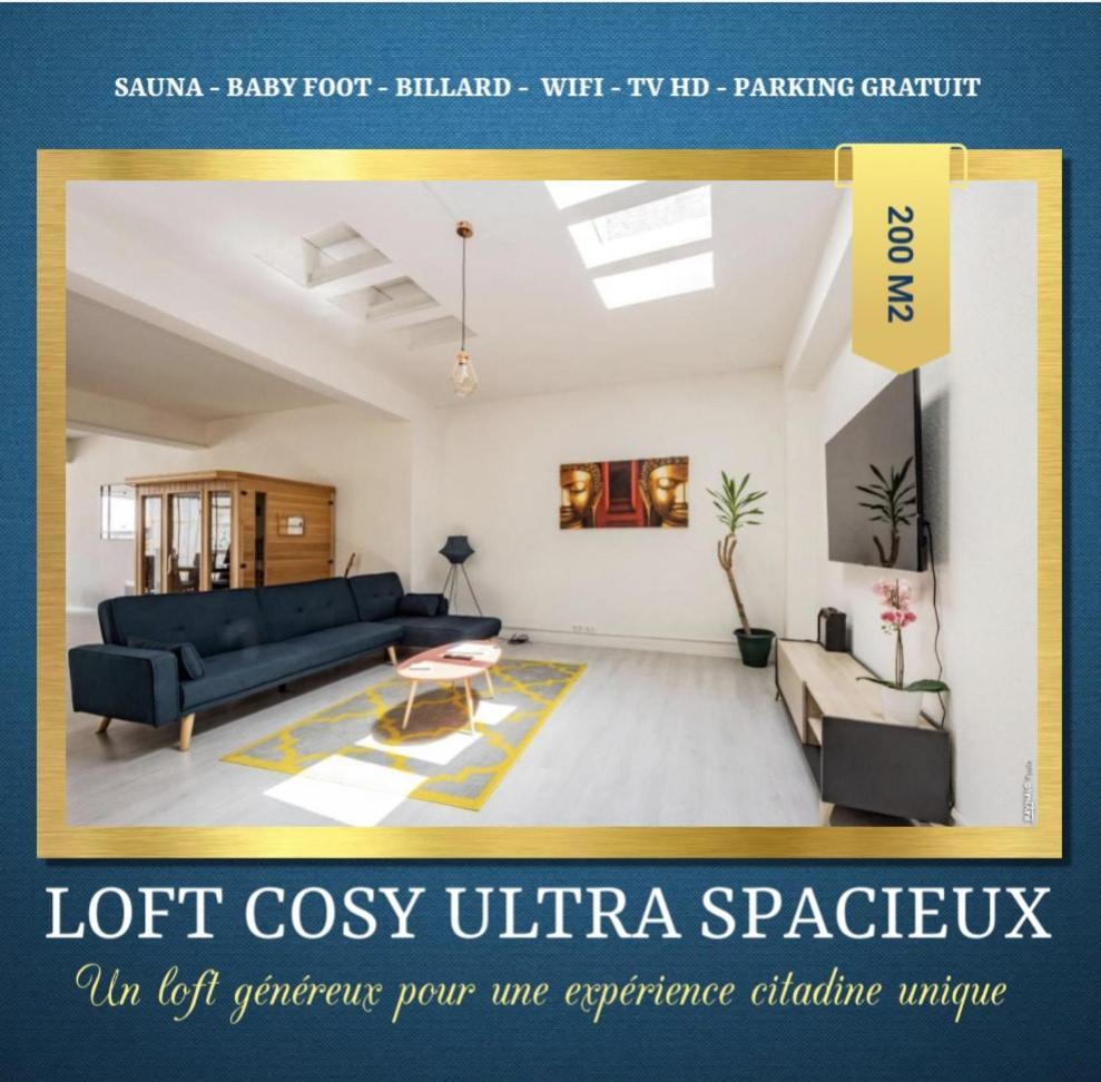 Loft Cosy - Hypercentre - Sauna - 200M2 - Wifi Graulhet Dış mekan fotoğraf